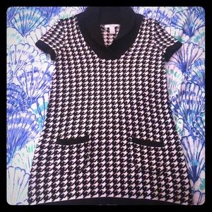 Houndstooth sweater dress / tunic